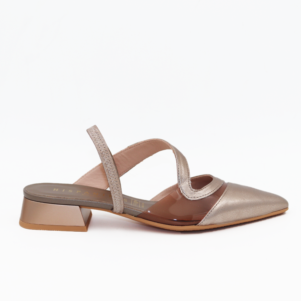 Hispanitas CHI243573 Hoogfront acero oro multi 2.5 cm met artikelnummer CHI243573 brons verkrijgbaar bij Beurskens schoenmode